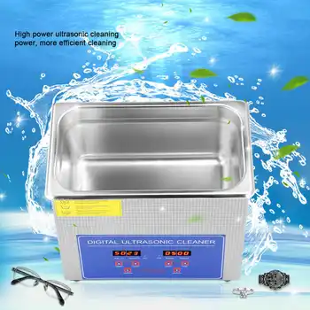 Price 15L Digital Ultrasonic Cleaner With Timer Bath Timer Stainless Ultra Sonic Tank Cleaning Ultrasonic Machine EU Plug 220V
