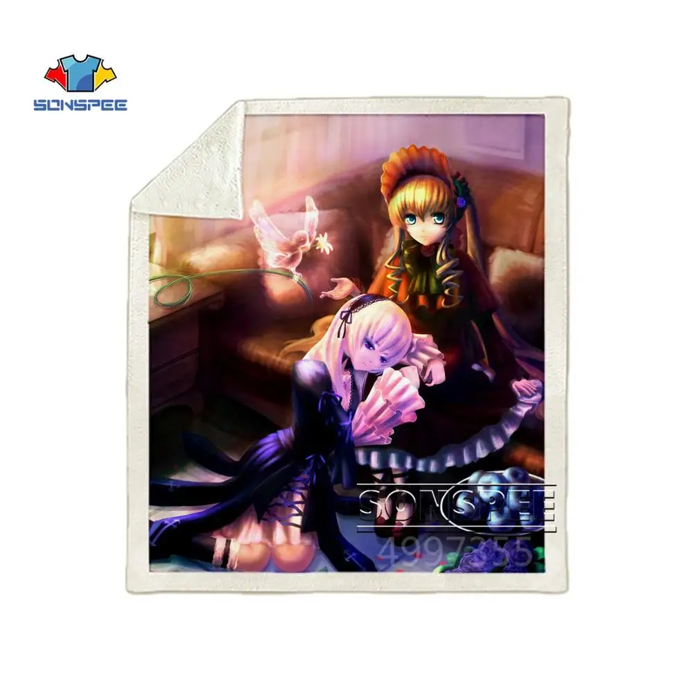 SONSPEE Rozen Maiden аниме harajuku для детей и взрослых 3d принт одеяло Теплый диван Стёганое одеяло покрывало путешествия постельные принадлежности магазин при фабрике K131 - Цвет: 12