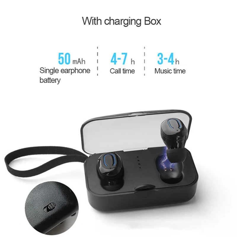 Tws Bluetooth 5.0 Earphones with Mic 