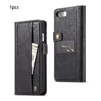 

Mobile Phone Case Pu Protective Cover Rough Crack Wallet For Iphone7 Plus/8 Plus Mobile Phone Case Protective Cover