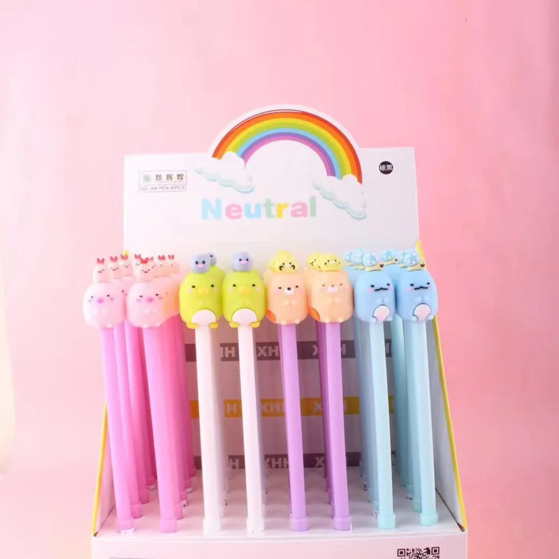 2 шт./партия Милая Sumikko Gurashi гелевая ручка подпись ручка подарок Escolar Papelaria школьные офисные принадлежности рекламный подарок