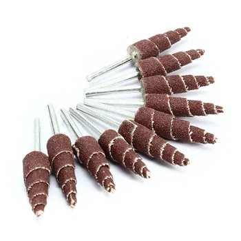 

10pcs 54mm Long Cone Deburring Flap Sanding Polishing Wheel for Rotary Tool Abrasive Tools
