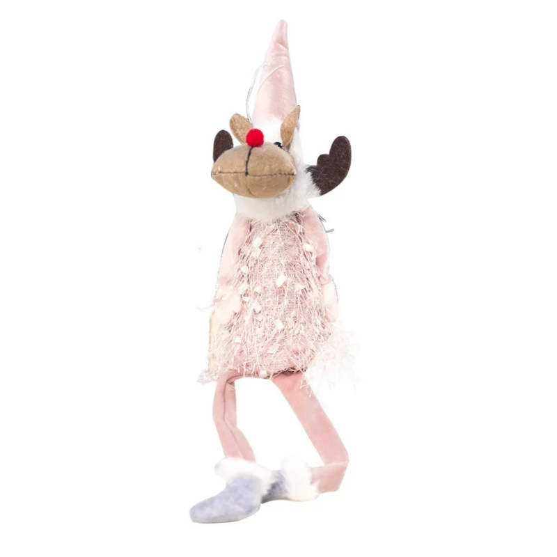 

Christmas Angel Plush Pendant Elk Christmas Decoration For Home Christmas Tree Ornaments Xmas Gifts