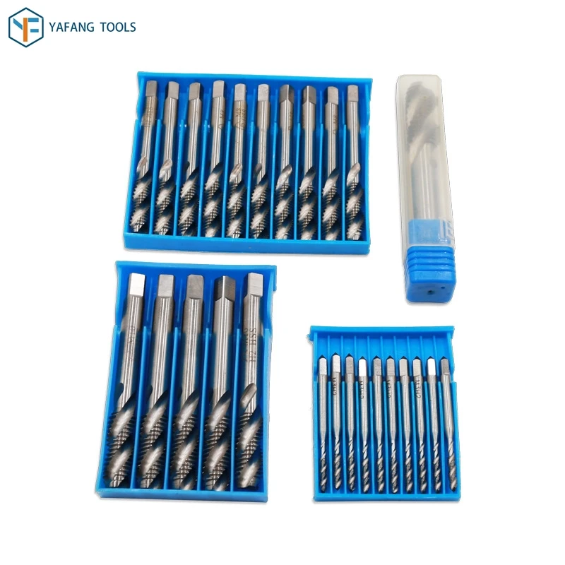 

1pcs HSS-6542 M3~M20 Straight Spiral Fluted Screw Thread Tap Metric Plug Machine Taps Drill Bit Set Power Hand Tools