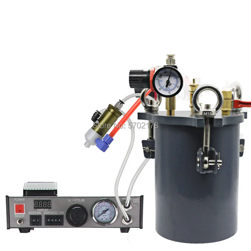 Quick-drying glue 502 digital display automatic pneumatic precision dispensing machine with 3L pressure tanks