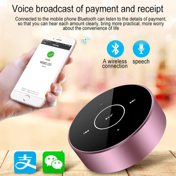 

Round speaker portable external speaker wireless bluetooth powered speakers pa system laptop computer