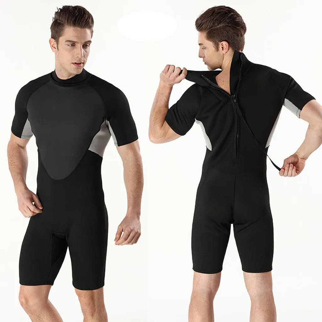 Neoprene 3mm Diving Suit Man Short Sleeve Camo Wetsuit One Piece