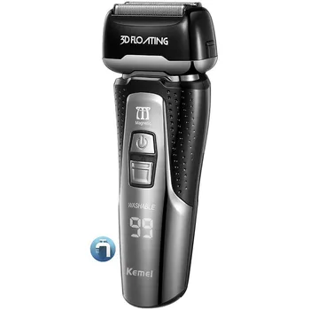 

Powerful foil shaver shaper electric shaver for men rechargeable electric Razor wet dry Bald head shaving machine barber tool