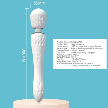 Double-headed Vibrator for Women AV Massage stick Masturbator Female Goods for Adults Women's Dildo Sex Toys for Women Sex Shop 3