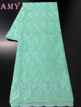 

Swiss Voile Lace In Switzerland 2020 High Quality Lace African Lace Fabric Fashion Nigerian Cotton Lace Material AMYNI3232