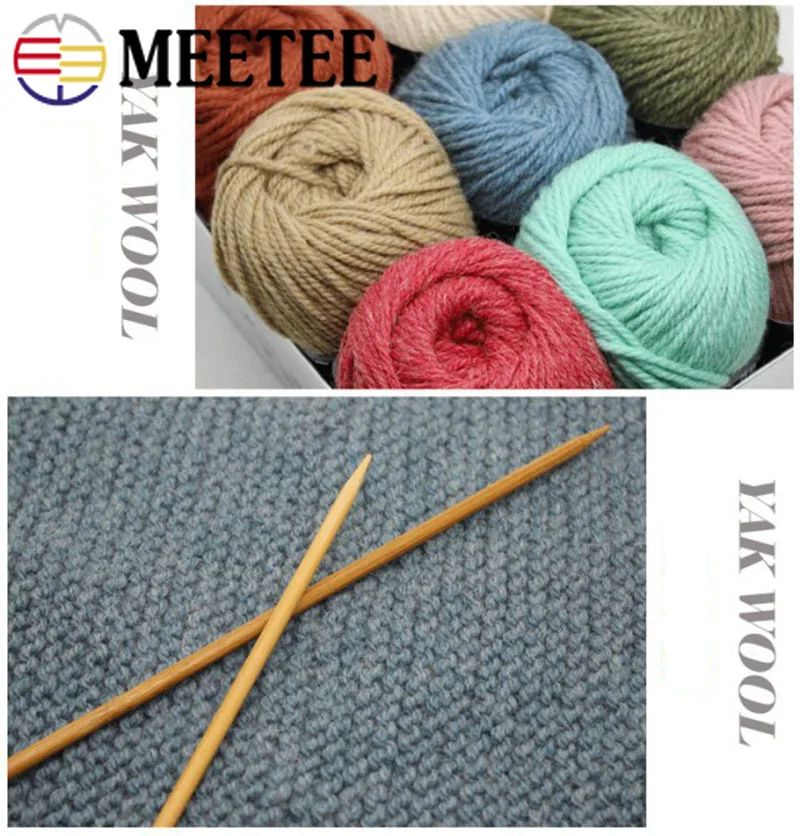 3 шт. мягкая пряжа из шерсти яка для вязания крючком кашемировая линия ручная