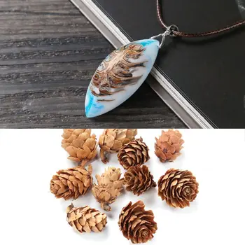 

50Pcs/Pack Natural Pine Cone Thanksgiving Christmas Holiday Decorations Resin Filler Jewelry Art DIY Crafts Creative Ornaments