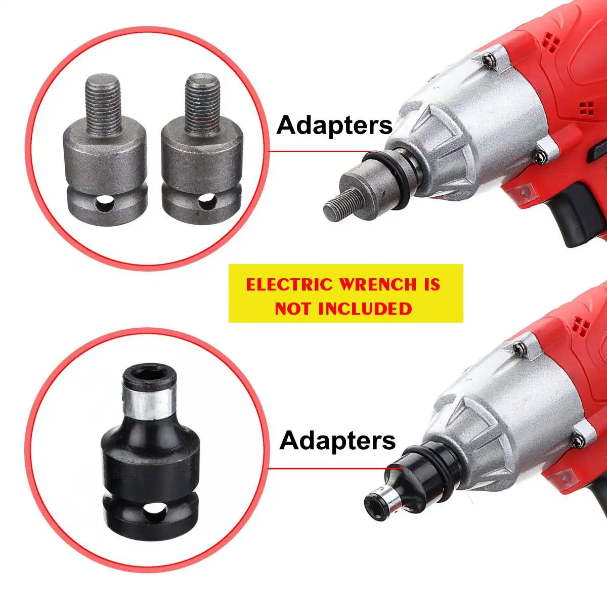 14 in 1 Electric Wrench Adapter Electric Wrench Hex Socket Head Set Kit 7 Sleeve 14-22mm for Impact Wrench Drill