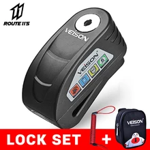 VEISON Wasserdichte Motorrad Alarm Motorrad Lock Stahl Disc Lock Sicherheit Anti Theft Bike Lock Para Moto Alarma Moto #