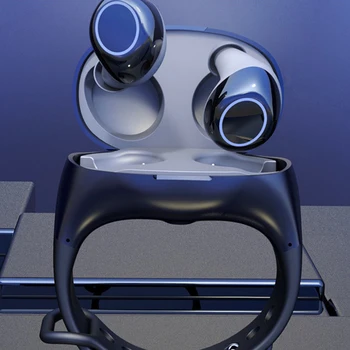 

2-in-1 Smart Watch With Earphone Wristband Sport Bluetooth Wireless 5.0 Earphones Stereo Sound Bilateral headset