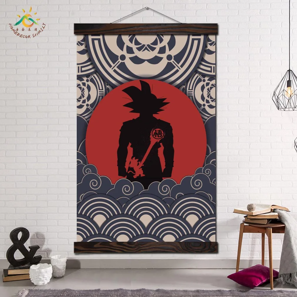 

Goku Image Dragon Ball Anime Poster Wall Art Modern Picture Prints Posters Canvas Painting Vintage Wall Art Pictures for Bedroom