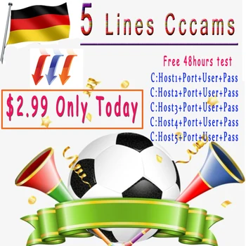 

2020FREESAT V7S HD V8 NOVA Hot selling CCcams 5 Line 1 Year Cline Server for Satellite TV Receiver For DVB S2 set top BOX