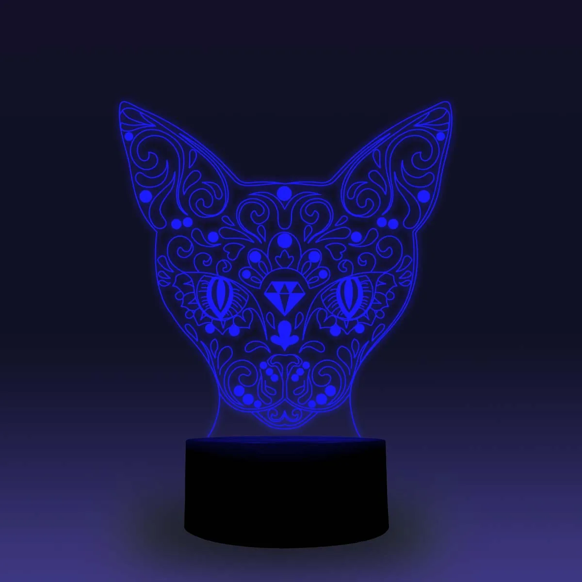 NiteApps 3D череп с Hearcover ночник настольная иллюзия Лампа подарок на день рождения приложение/сенсорное управление