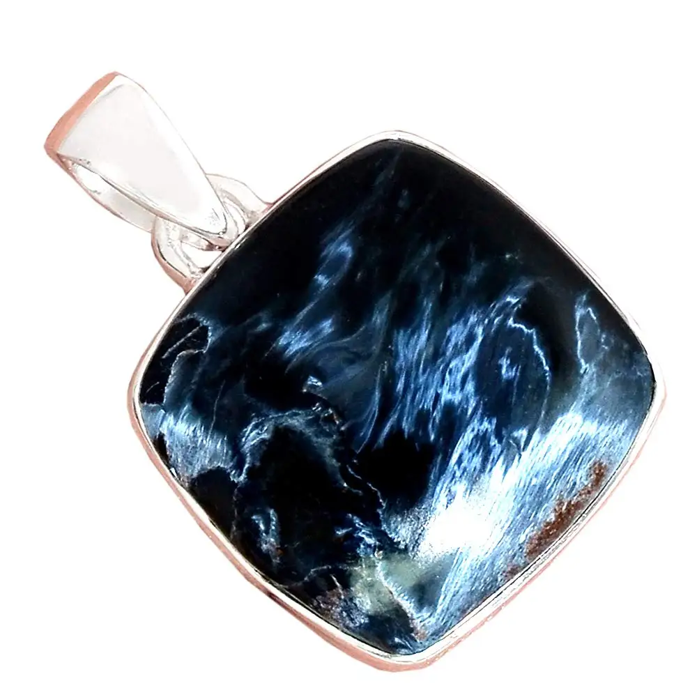 Подлинная подвеска PIETERSITE CAB 925 пробы серебро, 32,5 мм, AP6643