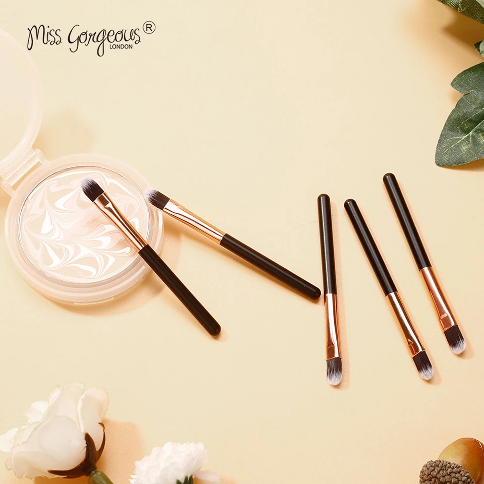 

Miss Gorgeous 5Pcs Professional Makeup Brushes Set Powder Foundation Blush Blending Eye Shadow Lip Beauty Make Up Brush Pincel M