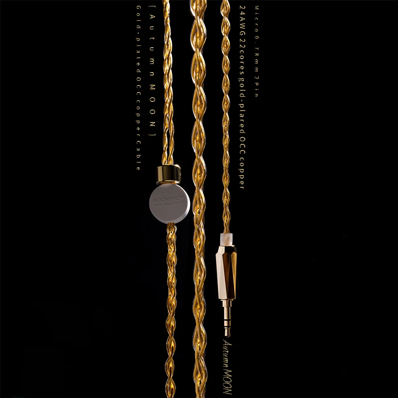 Moondrop Autumn Moon 24AWG 22 Gold Plated OCC
