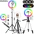 26 см RGB Selfie Ring Light Circle LED Fill Light Dimmable Lamp Trepied Makeup Photography RingLight Phone Stand Holder Штатив