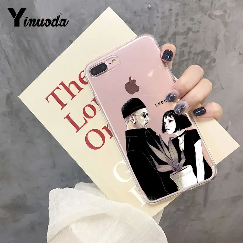 Чехол для телефона Yinuoda Cool Leon and Matilda art Couple с потрясающим пейзажем для Apple iPhone 8 7 6 6S Plus X XS max 5 5S SE XR