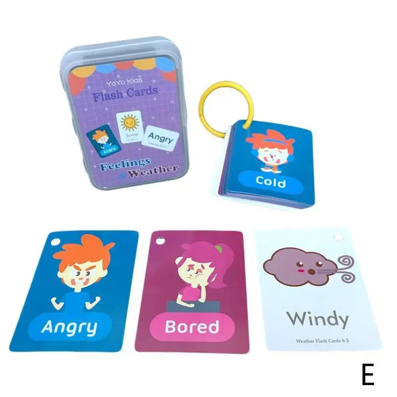 Flash Cards for Children Memory Training Early Learning English Flash Card Fruit Alphabet Shape Pattern Learning Educational Toy plush toys for babies Baby & Toddler Toys