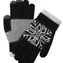 Зимние шерстяные вязаные теплые перчатки с сенсорным экраном, теплые толстые теплые мягкие удобные эластичные перчатки для женщин и мужчин
