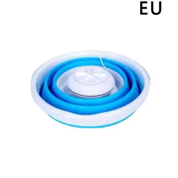 

EU Folding Washing Machine Ultrasonic Turbo Mini Washing Machine Mini Socks And Panties Cleaning Artifact