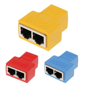 

1 to 2 LAN Ethernet Network Cable RJ45 Splitter Extender Adapter