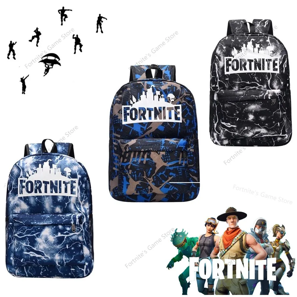 Светящийся рюкзак Fortnite школьный ранец для ноутбука Fornite мужчин и женщин портфель