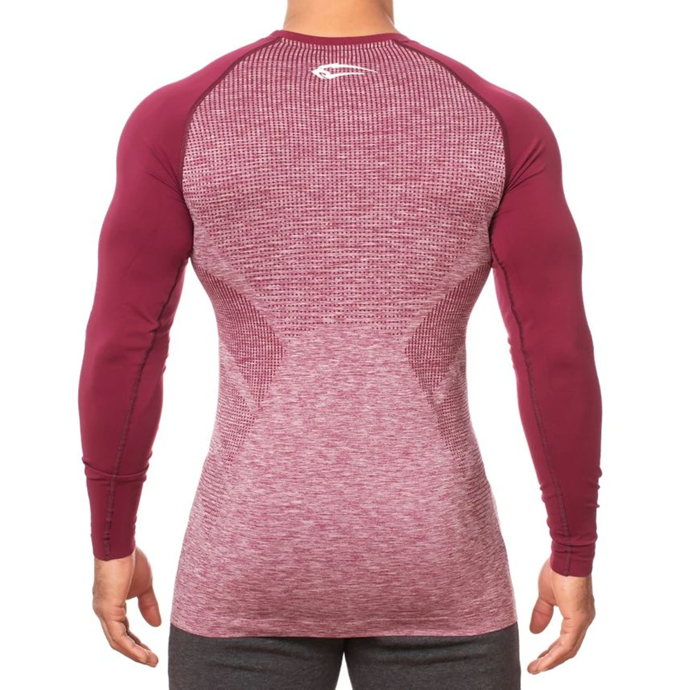 Бег быстросохнущие рубашки сжатия обтягивающая футболка Для мужчин тренажерный зал для обучения фитнесу футболка мужской бодибилдинг тренировки футболка верхняя одежда