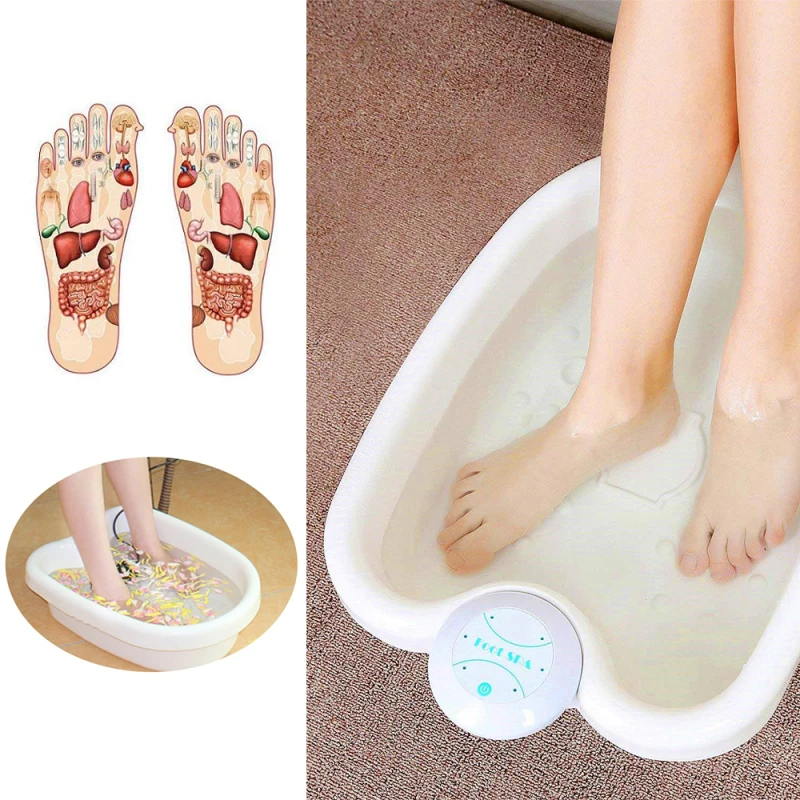 Produtos de saúde do pé da massagem do pé do massager bonde do pé da máquina da desintoxicação do banho dos termas do pé da máquina do massager do banho do pé mini-4