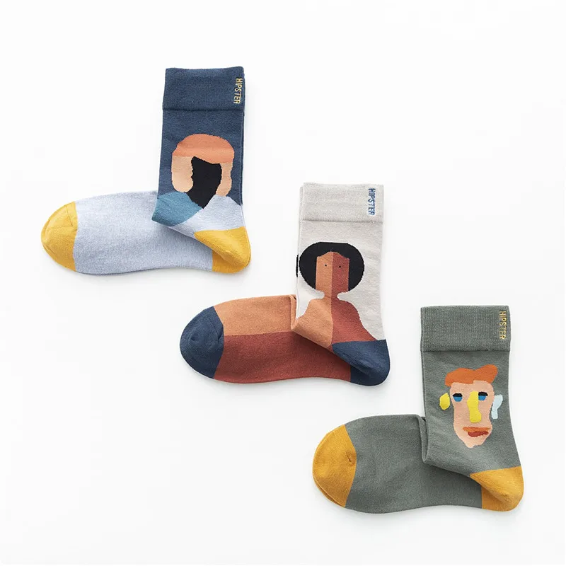 KingDeng Лодыжки Зима Женщина Теплые Носки Человек Harajuku Унисекс Новинка Cool Fashion Смешные Сумасшедшие Эстетические Носки Роскошные Уличная Одежда