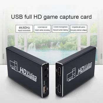 

USB 2.0 4K HDMI Video Capture HDMI To USB Video Capture Card Dongle Live-Stream Broadcast Device