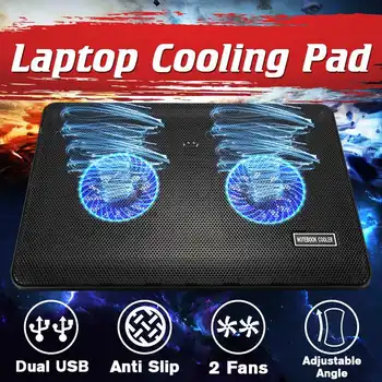 

Laptop Cooler Gaming Laptop Cooling Pad Silent Laptop Stand with Cooling Fan and 2 USB Ports for 14 15 17inch Notebook