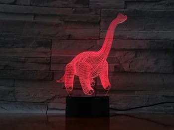 

3d Lamp Decoration Teenager Jurassic Park Long-necked Diplodocus Battery Powered Living Room Birhday Gift Led Night Light Lamp