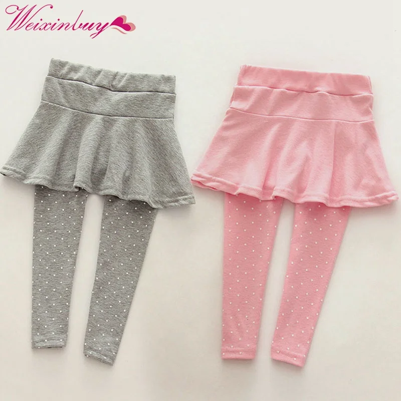 

Trendy 6 Colors Toddler Cozy Pantskirt Kids Baby Girls Wool Culotte Kids Child Legging Trousers Winter Autumn