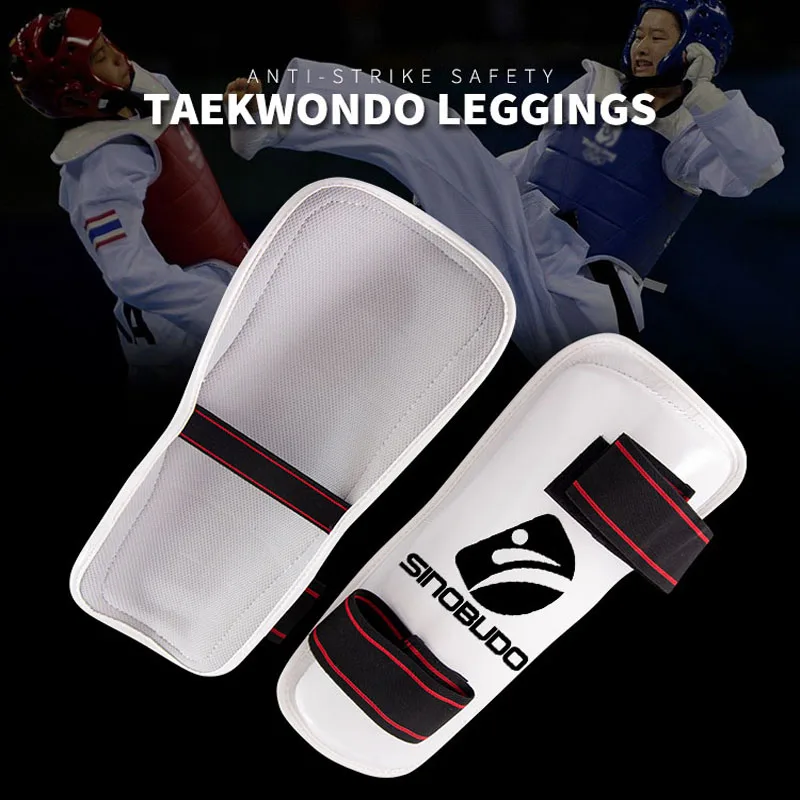 Taekwondo Equipment WTF ITF Protector Foream SINOBUDO Arm Guard Legging Geer Kicking Boxing Judo Karate Equipments martial arts protector set