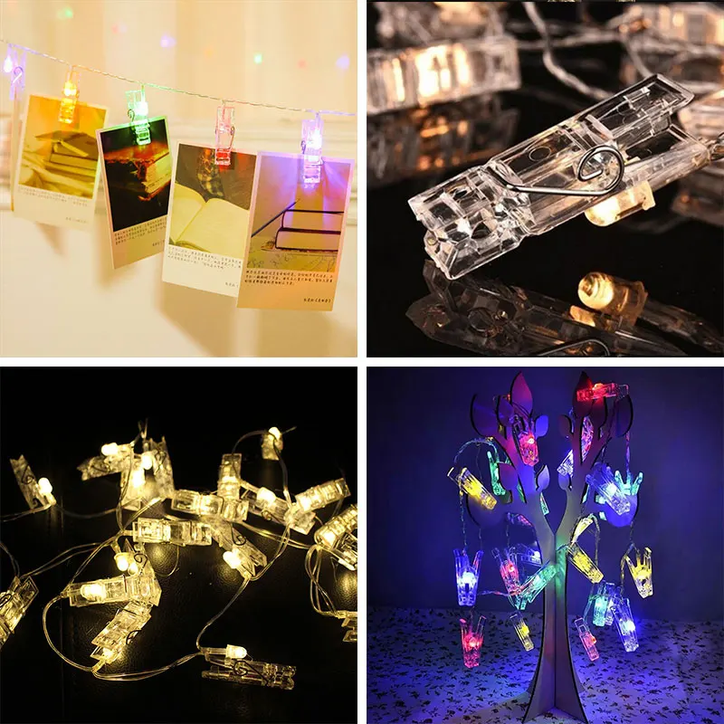 

40LED 4.5M Photo Clip Peg Light String Fairy Lights Christmas Decoration