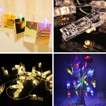 

40LED 4.5M Photo Clip Peg Light String Fairy Lights Christmas Decoration