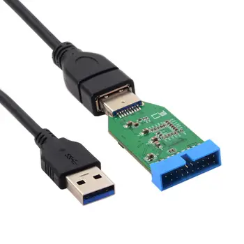 

Extension Cable 20cm and Motherboard 20pin Header Female Hub Adapter