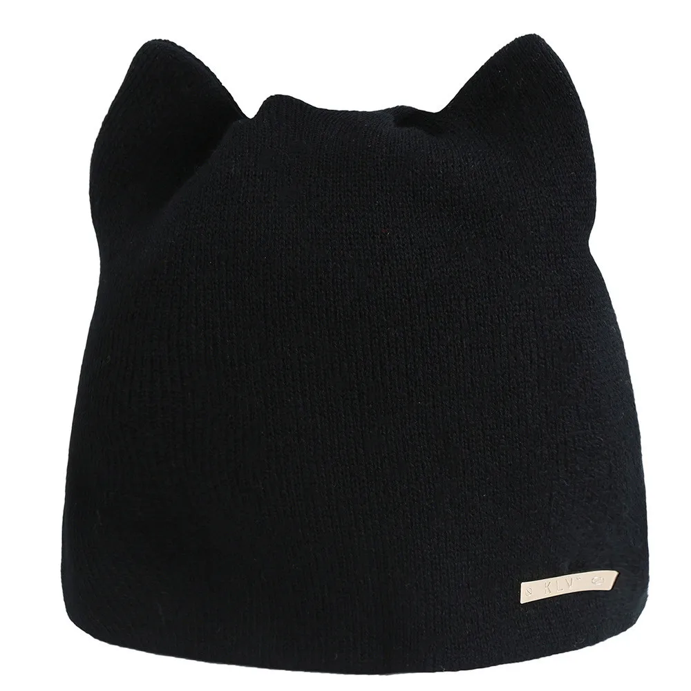 

Autumn And Winter Hats For Women Beanie Knit Hat With Ears Warm Hats Earmuffs Hat Bonnet Femme Hiver Sombrero Mujer #T1P