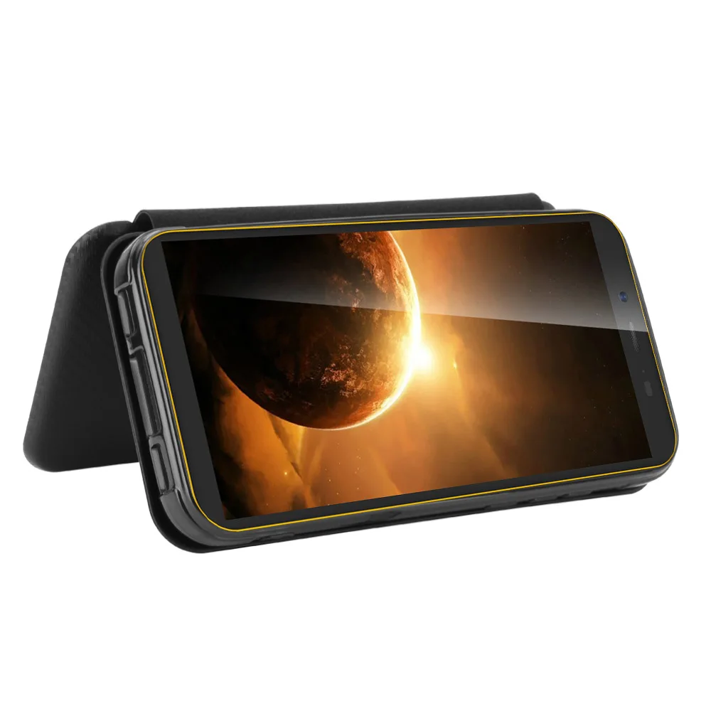 For Blackview BV5500 Pro Case Carbon Fiber Flip Leather Case For Blackview BV 5500 Plus Cover 5.5"