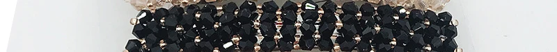 black Новые корейские элегантные заколки для волос, заколки для волос, хрустальные стразы, заколки для волос, аксессуары и клипсы для волос для женщин - Цвет: black