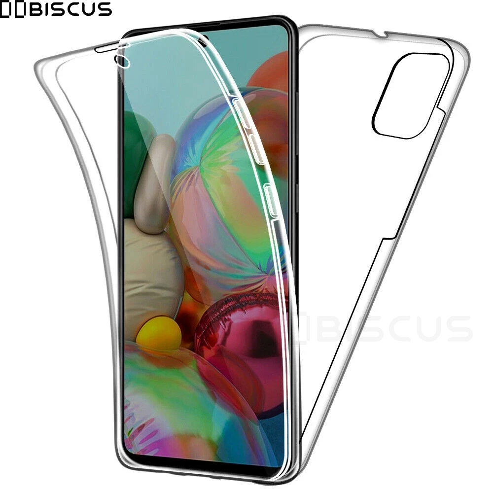 s22 ultra case Double Silicone Case For Samsung Galaxy S20 Ultra S10 Plus S9 S8 A51 A71 A10 A20 A31 A40 A21S Full Body 360 Front Back TPU Cover galaxy s22 ultra wallet case