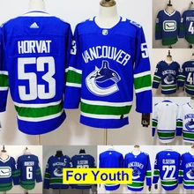 Детские Молодежные Трикотажные изделия Vancouver Elias Pettersson Brock Boeser Bo Horvat Henrik Sedin