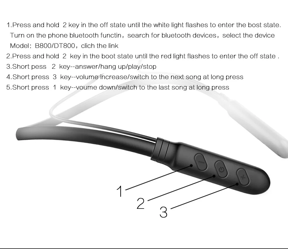 CBAOOO B800, Bluetooth наушники, беспроводная гарнитура, бас, спортивные, устойчивое, bluetooth наушники, стерео, с микрофоном для Android