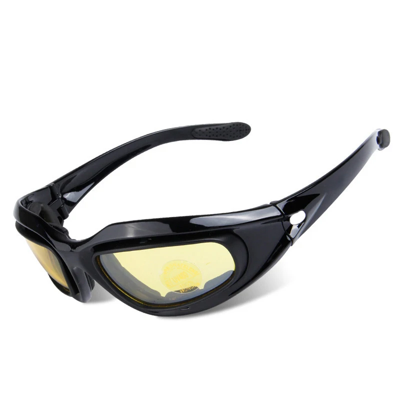 TOtrait поляризационные армейские очки военные фотохромные солнцезащитные очки тактические очки велосипедные уличные спортивные поляризованные очки - Цвет: Черный